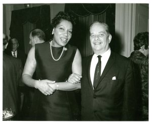 Murray I. Gurfein at event with unidentified woman